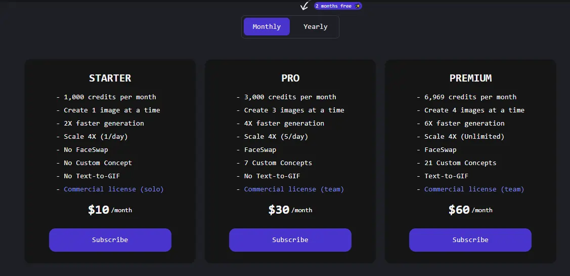 Dopamine Girl AI Pricing