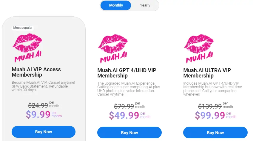 Muah AI Pricing Plans